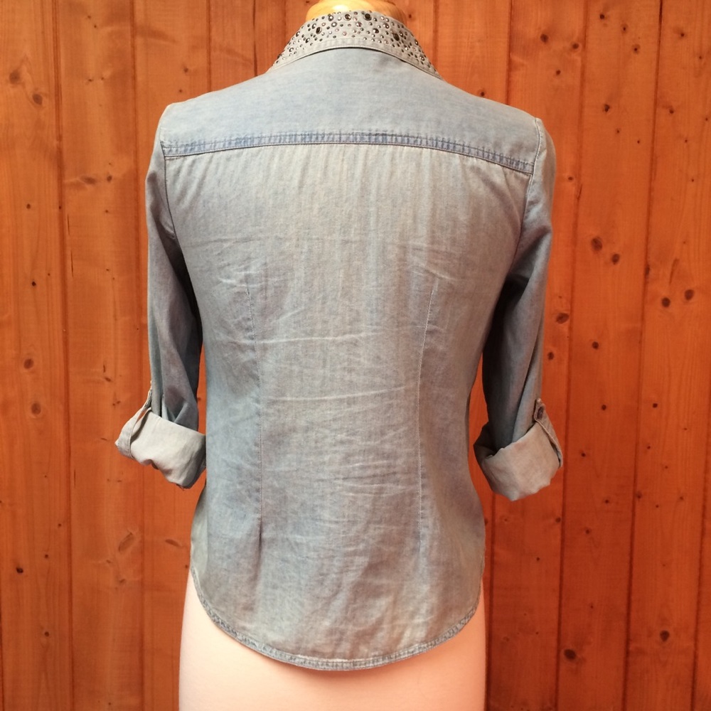 Vintage Style&Co Chambray Rhinestone… - Picture 6 of 8